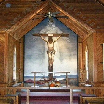 Ben Long Frescoe painted in Church