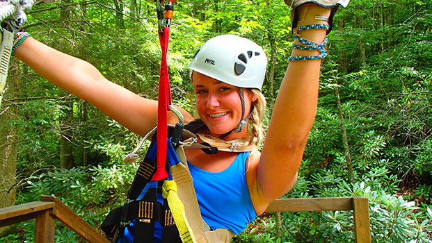 Ziplining High Country NC Mountains